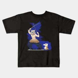 Inosuke and his little friend Kids T-Shirt